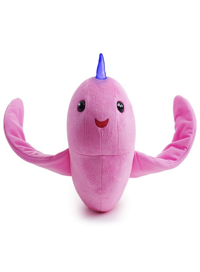 WowWee Fingerlings Hugs - Rachel (Pink Glitter) - Interactive Plush Narwhal - Image 3
